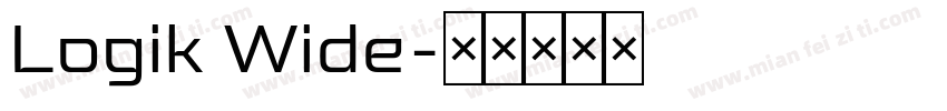 Logik Wide字体转换